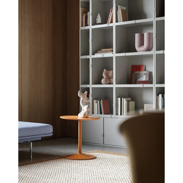 Soft side table O48 H48 orange pebble burnt orange stacked grey kink vase dusty lilac outline daybed vidar 723 muuto org image