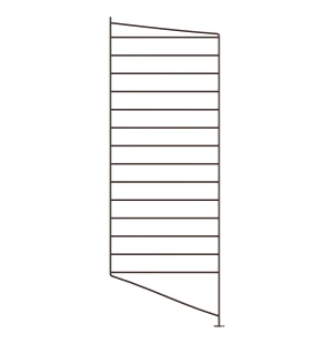 String SYSTEM sivupaneeli lattia 85x30 tummanruskea 2 kpl kuva