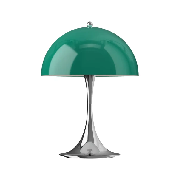 Panthella 250 Portable Lamp Opal Original Green Chrome OFF kuva