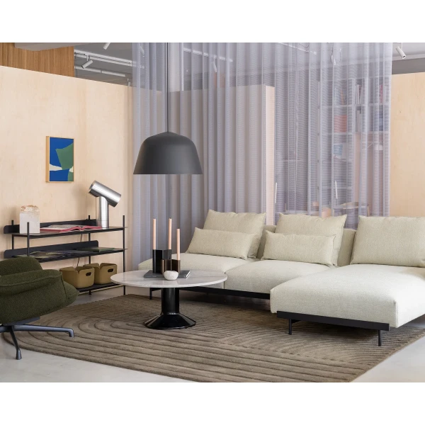 Muuto spaces overview in situ sofa pair candleholder midst coffee table beam lamp reset baskets kuva