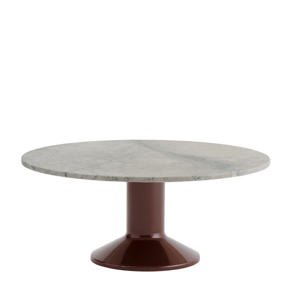 Midst coffee table 90 grey marble dark red muuto 5000x5000 kuva