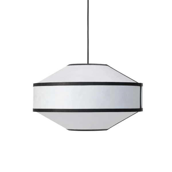 New Works Packshots 23110 Kite Pendant White Black Tyvek 55cm Off kuva