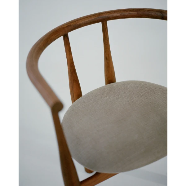 New Works Lifestyle 41810ROLI342 Bukowski Chair Walnut Romo Linara 342 kuva