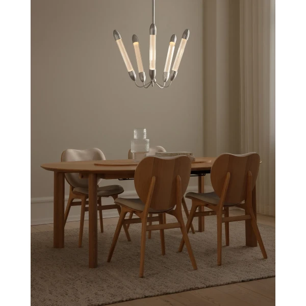 UMAGE lifestyle Lemon Squeeze ceiling lamp short penta polished steel 3 kuva