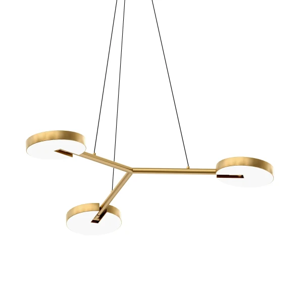 Valaisin Gronlund arm3 pendant brass 01 kuva
