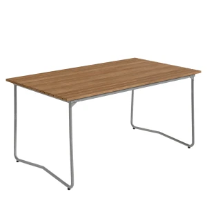 Grythyttan Stålmöbler BOVIK bord, obehandlad teak/varmförzinkad image
