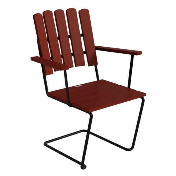 Grythyttan Stalmobler Armchair A2 dark red black kuva