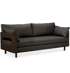 Tapio Anttila Collection ON2 WOOD vuodesohva, tumma tammi/Diamonds 7 Tummanharmaa kuva