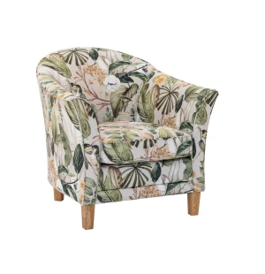 Bröderna Anderssons AGNES nojatuoli kangas djungel beige kuva