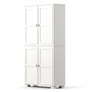 Englesson CAMDEN vitriinikaappi 2+2 ovea, valkoinen kuva