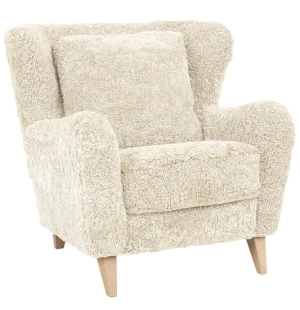 Top-Line LUZY nojatuoli lampaanvilla, natur kuva