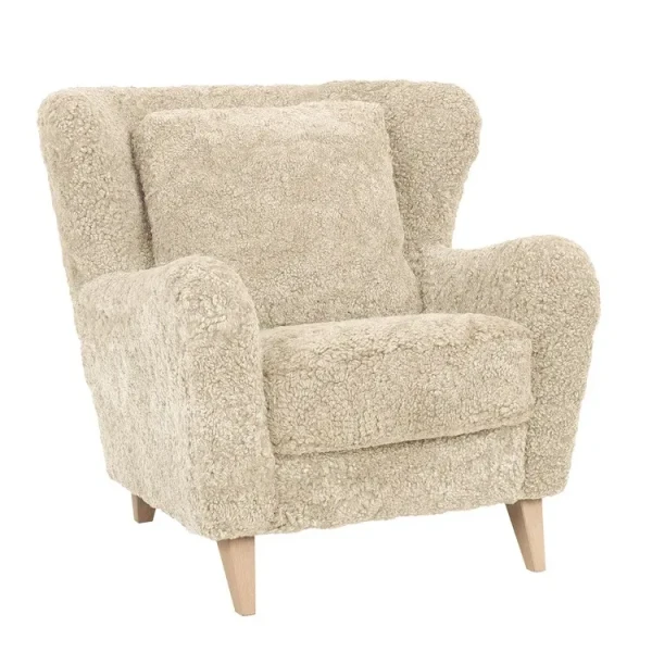 Top Line LUZY nojatuoli lampaanvilla beige kuva