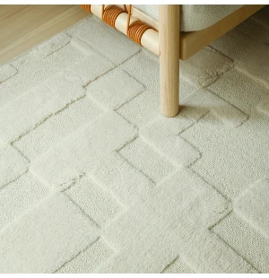 VM-Carpet DOMINO matto, valkoinen kuva