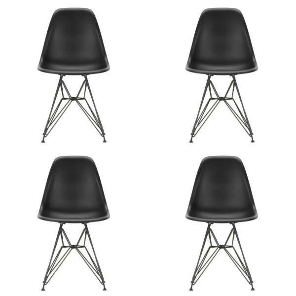 Vitra Eames Plastic Side Chair DSR black 4kpl kuva