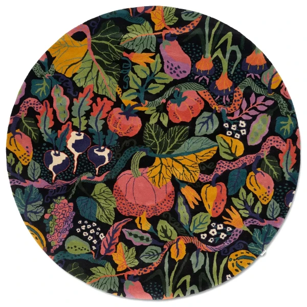 Classic Collection Heritage Garden Charcoal Multi Round kuva