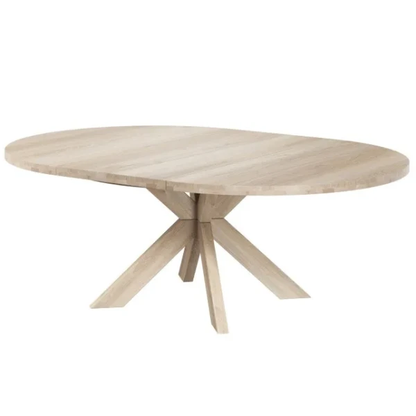 Caso furniture GRO ruokapoyta O140cm jatkettava valkotammi 2 kuva