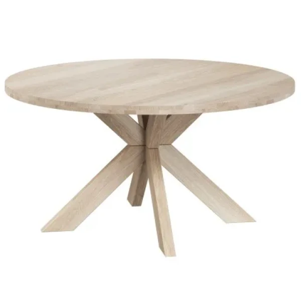 Caso furniture GRO ruokapoyta O140cm jatkettava valkotammi kuva