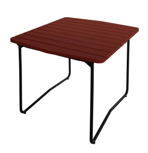 Grythyttan Stålmöbler PÖYTÄ B31 84, tummanpunainen/musta kuva