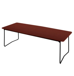 Grythyttan Stålmöbler PÖYTÄ B31 230, tummanpunainen/musta kuva