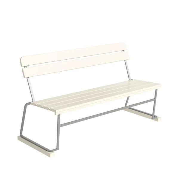 sofa 3 white lacquered oak hot galvanized kuva