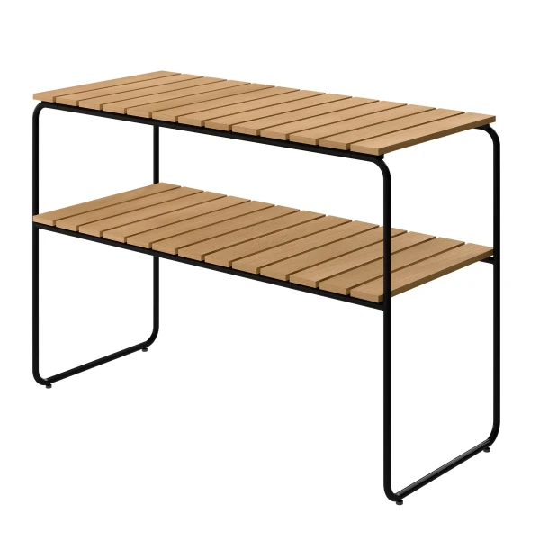 console table L105 oiled oak black kuva
