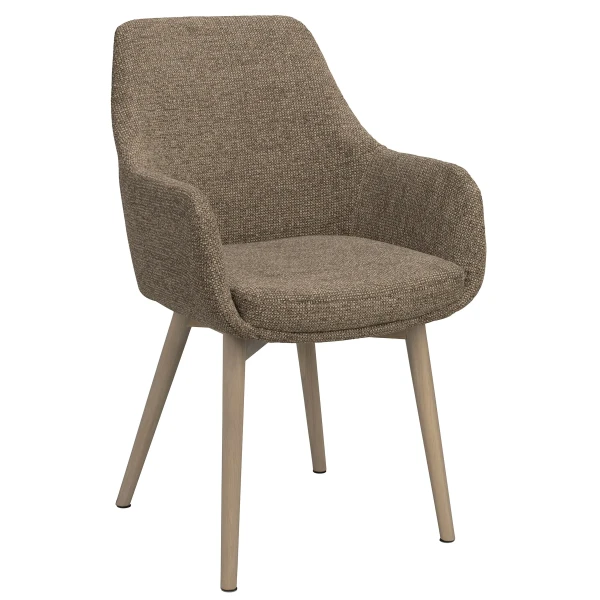 241043 b sb b Denley armchair dark beige whitepigm oak b kopiera kuva