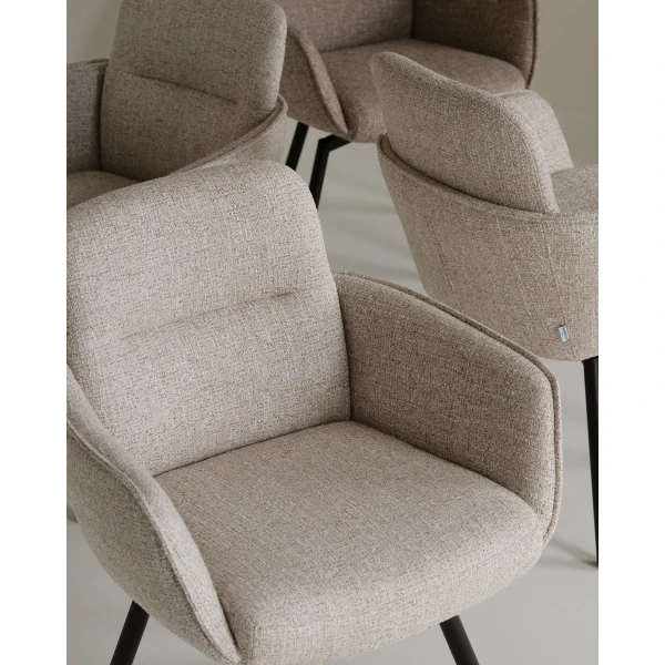 152463 152473 b mb Roswell arm chair light beige Rosewell dark beige brown01 kuva
