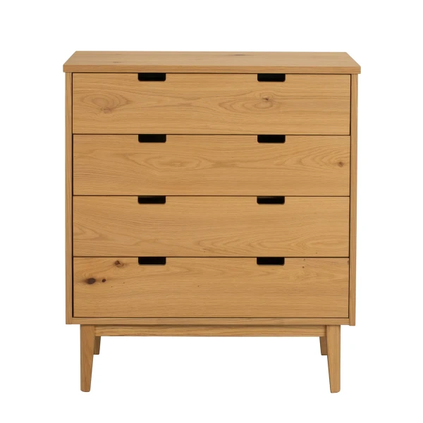 128384 b sb a Garrison chest 4 drawers wide oak kuva