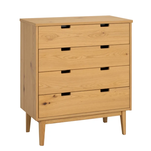 128384 b sb b Garrison chest 4 drawers wide oak kuva