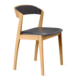 Skovby 826 tuoli, öljytty tammi/musta kuva