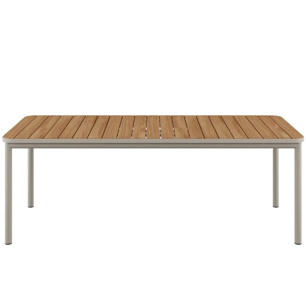 8603221 Kirra Dining Table 210 x 90 Teak Taupe 02 kuva