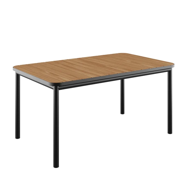8603225 Kirra Dining Table 150 x 90 Teak Black 01 kuva