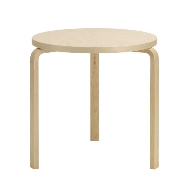 8906009 Aalto table round 90B wild birch natural lacquered 2 cut out master kuva