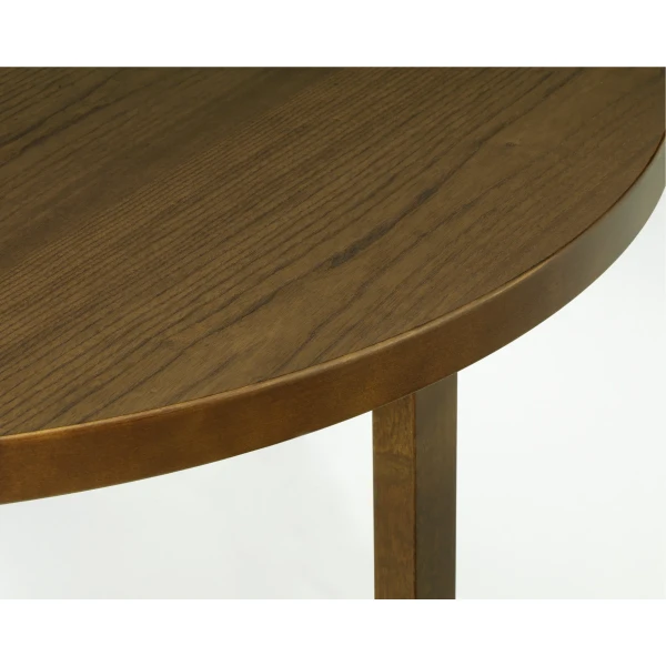 8953381 Aalto Table 91 legs walnut stained top oak walnut stained close up image
