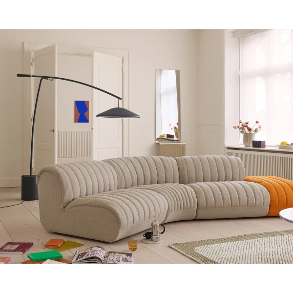coltre 3 seater config 3 ecriture 240 ottoman hallingdal 65 547 contra pebble brown green pleat mirror kuva