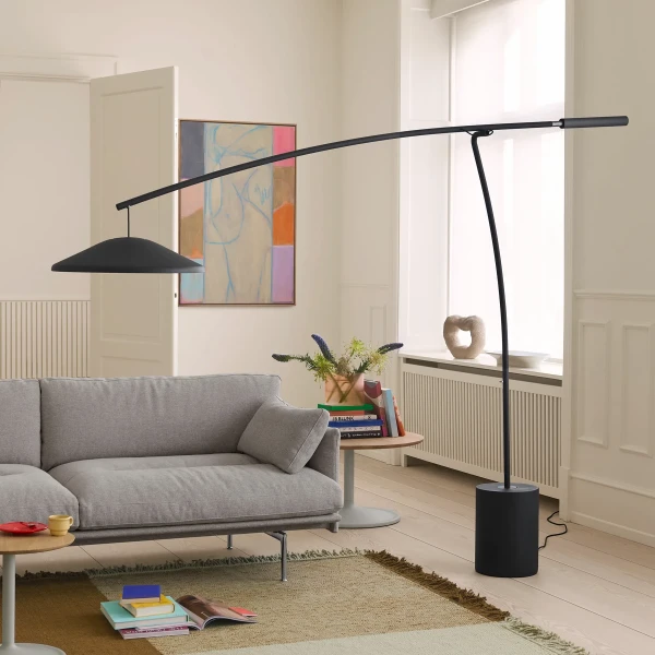 contra floor lamp outline soft 3 seater clay 12 polished alu verso rug kuva