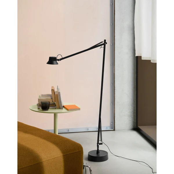 dedicate floor lamp black connect soft g acca 361 soft side beige green ply rug recycled polyester light blue kuva