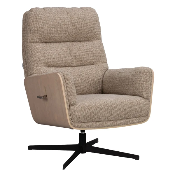 270050 b sb b Broderick swiveltilt loungechair mediumbeige whitepigm oak kuva