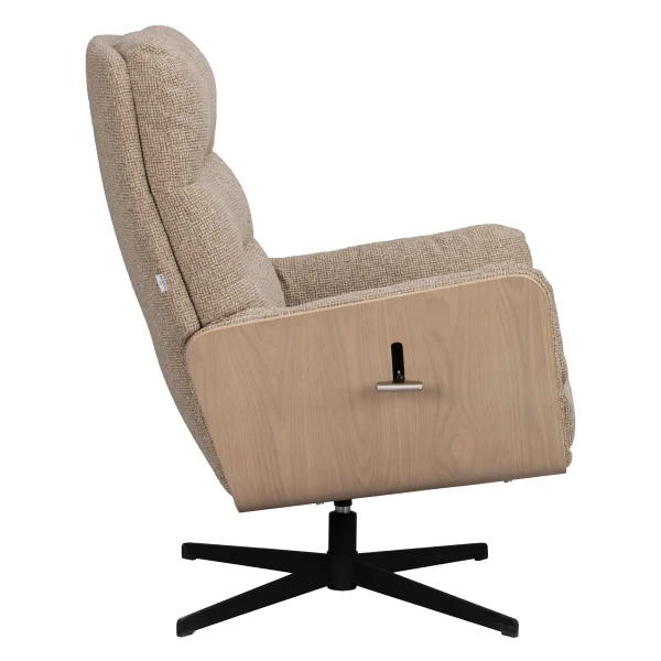 270050 b sb c Broderick swiveltilt loungechair mediumbeige whitepigm oak kuva