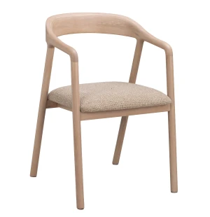 Rowico DILLON käsinojatuoli, valkopigmentoitu/beige kuva