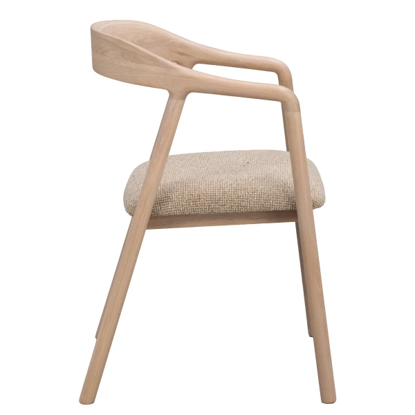 148033 b sb c Dillon armchair mediumbeige whitepigm oak kuva