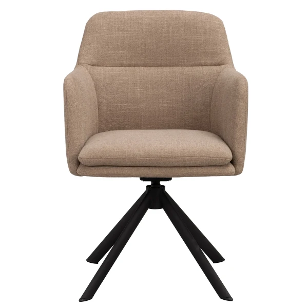 123282 b sb a Gladstone armchair w swiveltilt mediumbeige microfiber black kuva