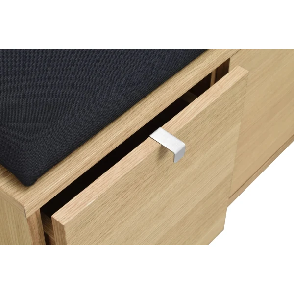 103761 det4 Confetti bench w 3drawers oak black fabric B kuva