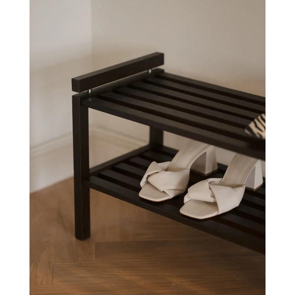 134328 b mb Confetti shoe rack brown01 kuva