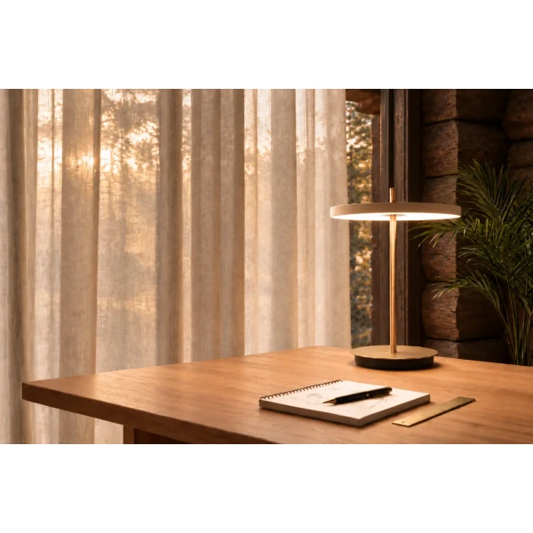 UMAGE Lifestyles Asteria Air Table Brass Pearl White image