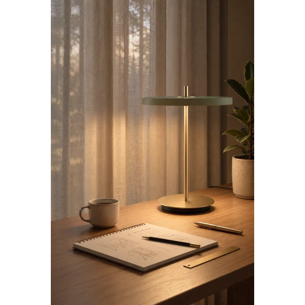 UMAGE Lifestyle Asteria Air Table Brass Nuance Olive image