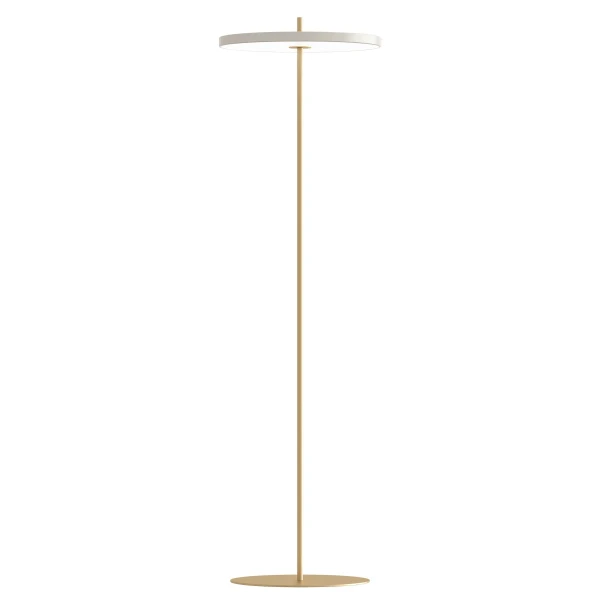 UMAGE packshot 2745 Asteria Air floor lamp brass pearl white 2 kuva