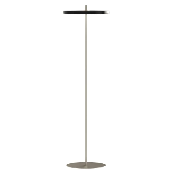 UMAGE packshot 2749 Asteria Air floor lamp steel black 1 kuva