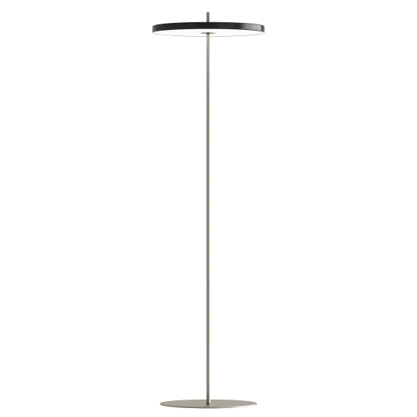 UMAGE packshot 2749 Asteria Air floor lamp steel black 2 kuva