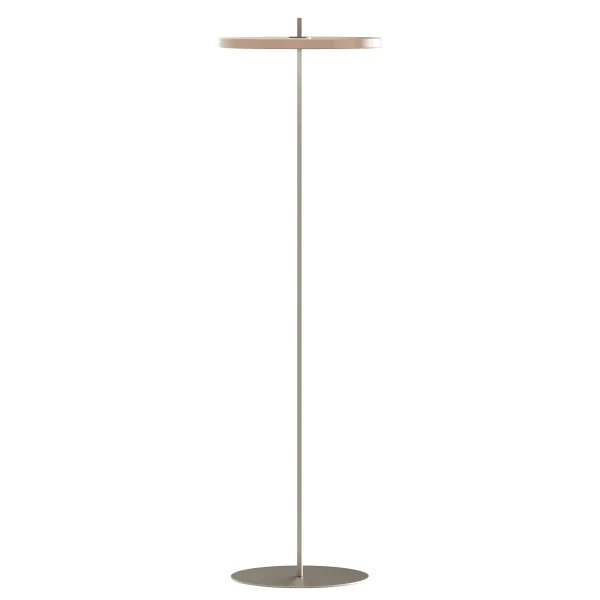 UMAGE packshot 2751 Asteria Air floor lamp steel coffee brown 1 kuva
